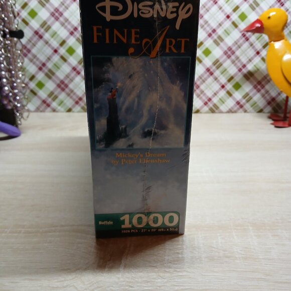 NWT Peter Ellenshaw Disney Fine Art 1,000 Pc Jigsaw Puzzle Mickey's Dream - Picture 9 of 13